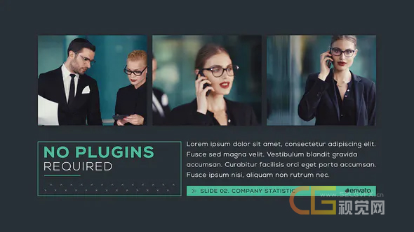 AE模板-现代商务合作企业宣传展示业务演示公司介绍视频