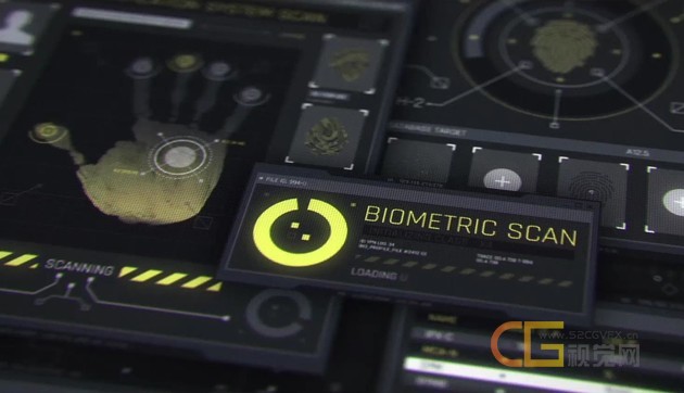 100组科技感UI用户界面HUD屏幕设计技术背景元素动画包AE模板素材