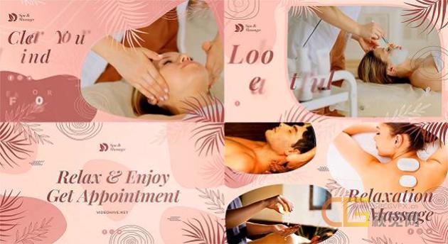 现代美容中心按摩沙龙美发皮肤护理场所促销推广-AE模板