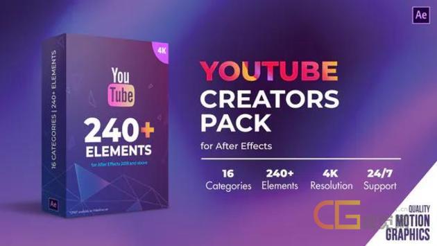 创意设计动画社交媒体点赞订阅评论标题字幕视频ae模板素材