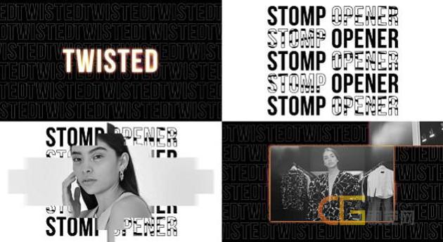 创意文本排版动画-AE模板下载