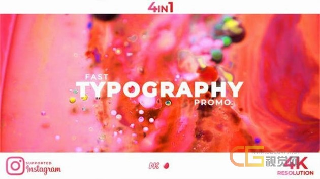 现代时尚快速动态节奏版式促销频道介绍开场-AE模板