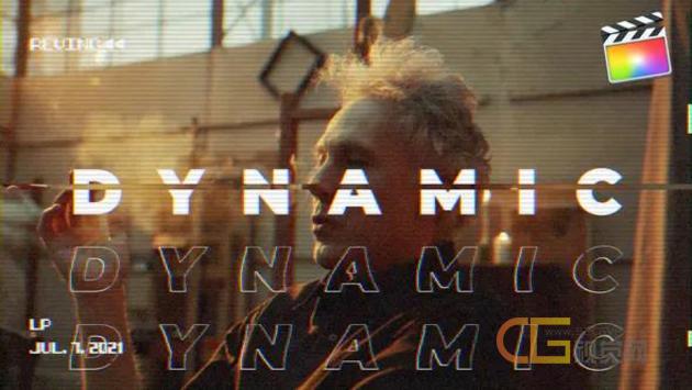 FCPX插件-酷炫创意动态时尚文字效果现代vhs风格vlog开场视频