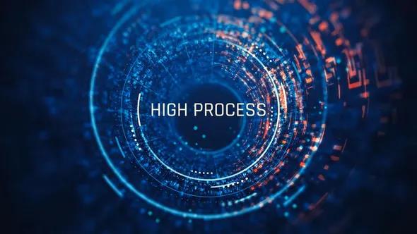 圆圈数据粒子隧道通信数字信息公司计算机技术宣传片视频-AE模板