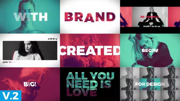 动感时尚文字视频宣传片头 Dynamic Opener-AE模板